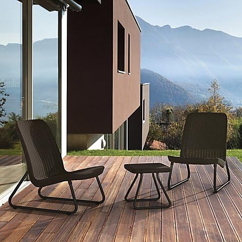 Keter Rio 3-Piece Patio Set in Brown
