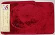 3 PIECE BATHROOM RUG, CONTOUR & LID COVER SET - BURGUNDY