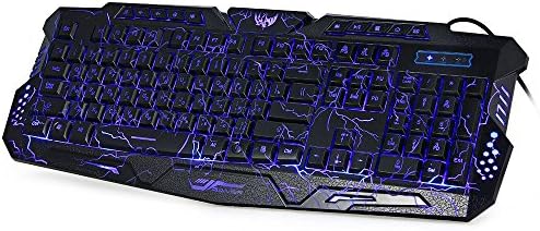 ComfyZone Russian / English USB Gaming Keyboard 3 Backlit Modes Key Click 19 Keys Conflict-free