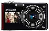 Samsung PL150 Digitalkamera (nur microSD, 12 Megapixel, 5-fach opt. Zoom, duales Display, Bildstabilisierung, Weitwinkel) rot