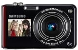 Samsung PL150 Digitalkamera (nur microSD, 12 Megapixel, 5-fach opt. Zoom, duales Display, Bildstabilisierung, Weitwinkel) rot