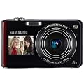 Samsung PL150 Digitalkamera (nur microSD, 12 Megapixel, 5-fach opt. Zoom, duales Display, Bildstabilisierung, Weitwinkel) rot