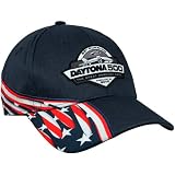 NASCAR Chase Authentics 2013 Daytona 500 American Flag Adjustable Hat - Navy Blue