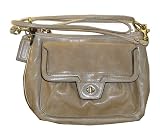 Coach Poppy Leather Groovy Swingpack Crossbody Bag with Twist Lock Pocket Style 46058