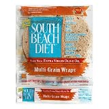 South Beach Living Multi Grain Wrap, 10-Count, 8-Inch Wrap (Pack of 6)