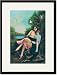 Black Framed/Matted Print 17x23, Melanie and Natalie