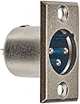 Seismic Audio SAPT258 XLR Male Nickel Plated Panel Mount Connector