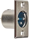 Seismic Audio SAPT258 XLR Male Nickel Plated Panel Mount Connector