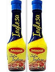 Grocery: 4 X Salsa Inglesa Seasoning Sauces Lot Of Two 3.38 oz Each Glass Bottles Sealed