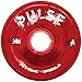 Atom Skates Pulse Outdoor Quad Roller Wheels 78A, Red, Set of 8, 65mm x 37mm