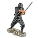 Sporting Goods : Ninja Warrior Wielding Ninja Sword - Very Detailed Statue of Warrior in Battle Pose