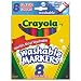 BINNEY & SMITH / CRAYOLA / Classic colors washable waterbased markers, broad line, 8-color pack / BIN587808 / Sold as 1 Set / Mfr Part # 587808 \*/ Classic colors washable waterbased markers, broad li Image