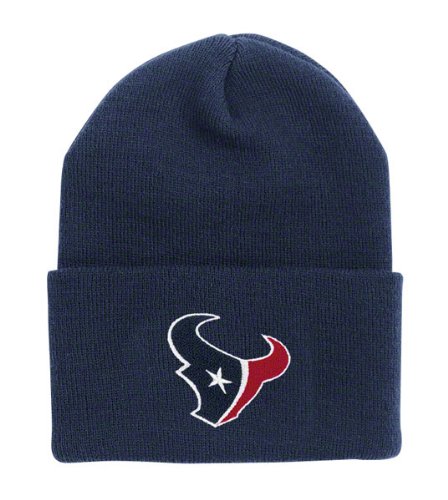 NFL Men's End Zone Cuffed Knit Hat - K010Z (Houston Texans, One Size Fits All)