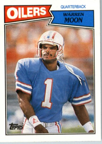 1987 Topps # 307 Warren Moon Houston Oilers Football Card- Near Mint to Mint Condition - In Protective Screwdown Display Case!