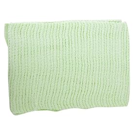 Baby Cellular Allergy Free 100% Cotton Pram Blanket (6 Colours) (75cm x 100cm) (Mint Green)