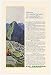 1963 Machu Picchu Peru Photo Panagra Airlines Print Ad