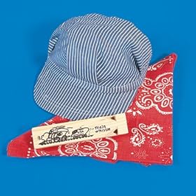  Little Engineer Hat Bandanna & Whistle Set