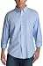 IZOD Men's Stripe Chambray Woven Shirt,Blue,Medium