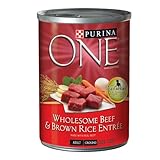 Purina One Wholesome Beef and Brown Rice Entree Canned Dog Food 12/13.2-oz Cans