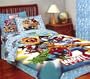 Marvel Comic Heroes - Comforter and Drapes Bed Set - Wolverine-Hulk-Iron Man