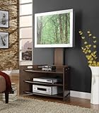 Espresso Open Corner Media Stand