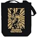 Canvas Tote Bag Black  German Shepherd ORIENTAL SUN - GOLDEN EDITION # Dogs