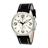 Torgoen Swiss Men's T05103 Dual Time Zone Leather Strap Watch
