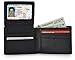 RFID Blocking Bifold Wallets for Men,Secure Genuine Leather Billfolds for Men with Credit Card Protectors(Black)