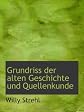 Grundriss Der Alten Geschichte Und Quellenkunde