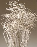Sparkle Curly Ting, 2 Feet Tall, Pack of 50 - Sparkle Silver