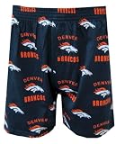 Denver Broncos Navy Blue All-Over Logo Boxers for men (Small)