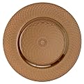 Spiral Glass Charger - Brown