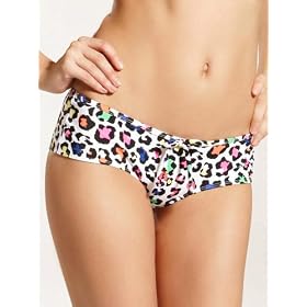 La Senza Animal Print Halter Bikini short
