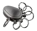 Micromec PATENT Schlüsselanhänger mit 6 ausklinkbaren Ringen, Spikey Key Organizer, mattnickel