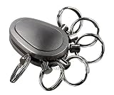 Micromec PATENT Schlüsselanhänger mit 6 ausklinkbaren Ringen, Spikey Key Organizer, mattnickel