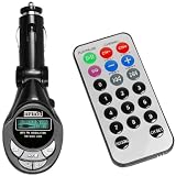 Produkt-Bild: KFZ FM Transmitter / MP3-Player + Fernbedienung SD MMC Slot USB Line - SD Karten Slot & USB Anschluss - mit Liedanzeige