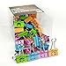 CBC Smiling Binder Clips ,1-inch Wide ,2/5 Inch Capacity, Assorted Colors ,48 Clips Per Pack,medium Size