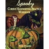 spooky cursive handwriting practice workbook