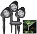 3 x LED Outdoor Garden Solar Spot Lights Set