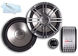 Polk Audio DB6501 6.5-Inch 2-Way Component System (Pair, Silver) + ButterflyPhoto Microfiber Cleaning Cloth
