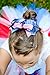 USA 4th of July 5 Inch Loopy Hair Bow By Funny Girl Designs