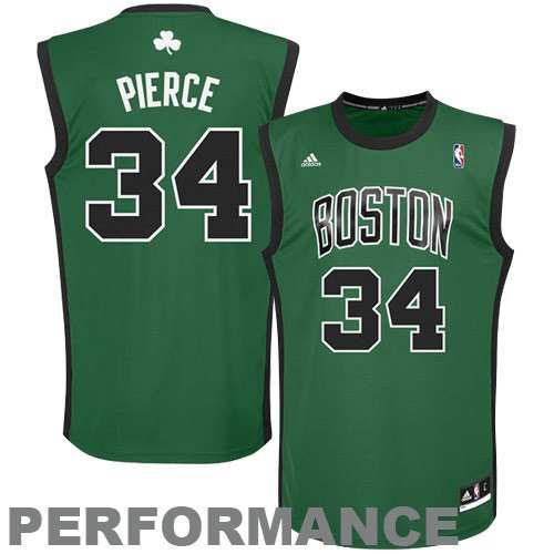 Adidas Boston Celtics Paul Pierce Youth (Sizes 8-20) Revolution 30 Replica Alternate Jersey Large