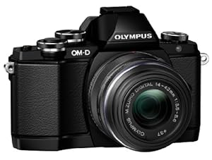 Olympus OM-D E-M10 Compact System Camera with 14-42mm 2RK Lens (Black)