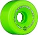 RollerBones Team Logo 101A Recreational Roller Skate Wheels (Set of 8), Green, 57mm