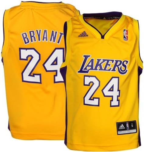 Adidas Youth NBA Los Angeles Lakers Kobe Bryant Home Replica Jersey, 4 - Small