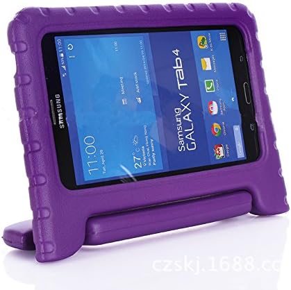 Lovelifemall Samsung Galaxy Tab 4 8.0 Shockproof Case Light Weight Kids Case Super Protection Cover Handle Stand Case for Kids Children For Samsung Galaxy Tab 4 8-inch SM-T330 SM-T331 SM-T335 (Purple)