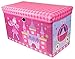 Fairytale Princess Castle Collapsible Cushion-Topped Organizer - Pink and Purple