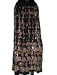 Designer Skirts -Black Color With Orange Color Printed and Sequin Work Wrap Girls Comfortable Clothing In India Size 36 For Free Shipping
