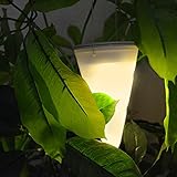 Jimeng　LED ソーラーライト　コーン型　装飾品 　飾り　ベランダ・ガーデン・パーティー・アウトドア・室外　ウォームホワイト