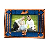 MLB New York Mets Art Glass Horizontal Frame